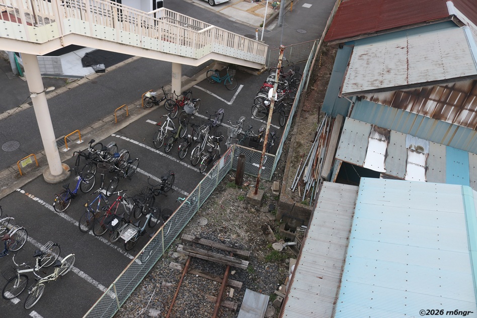 流山駅の貨物ホーム跡